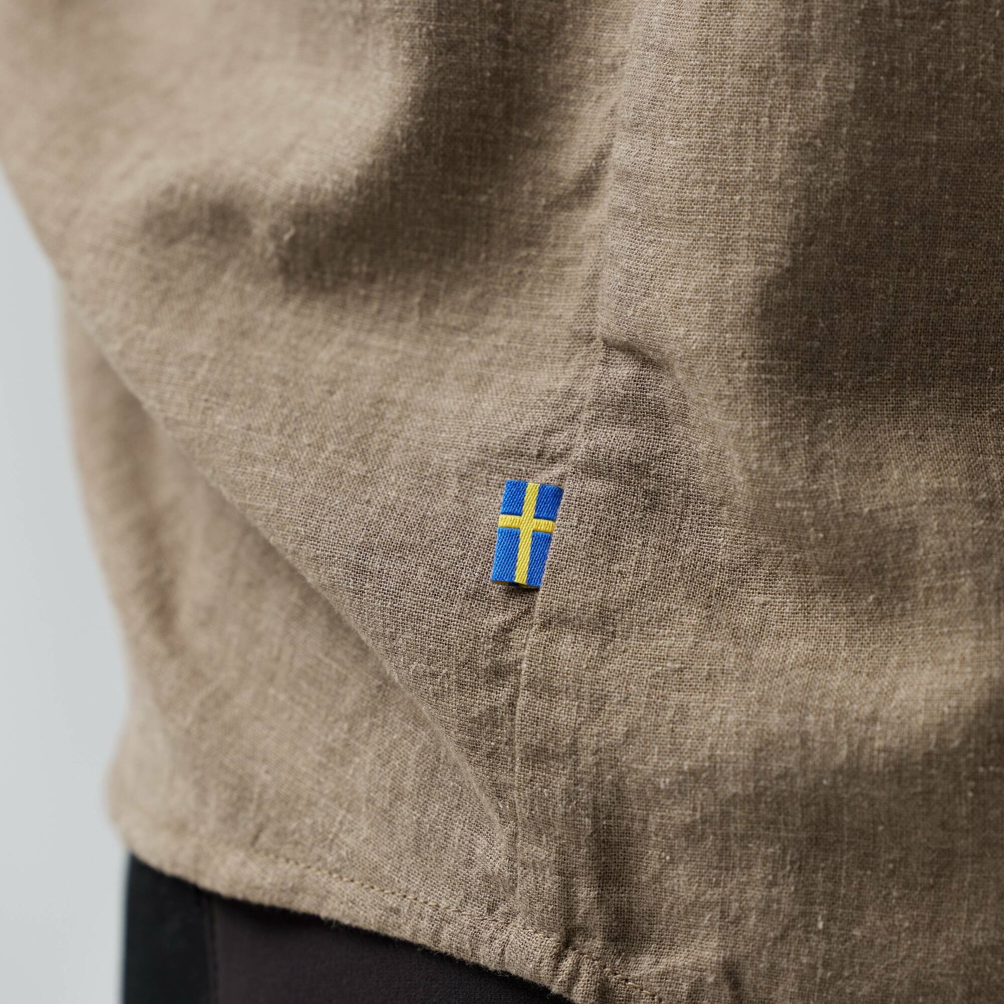 Övik Hemp Shirt L/S Wm, chalk white