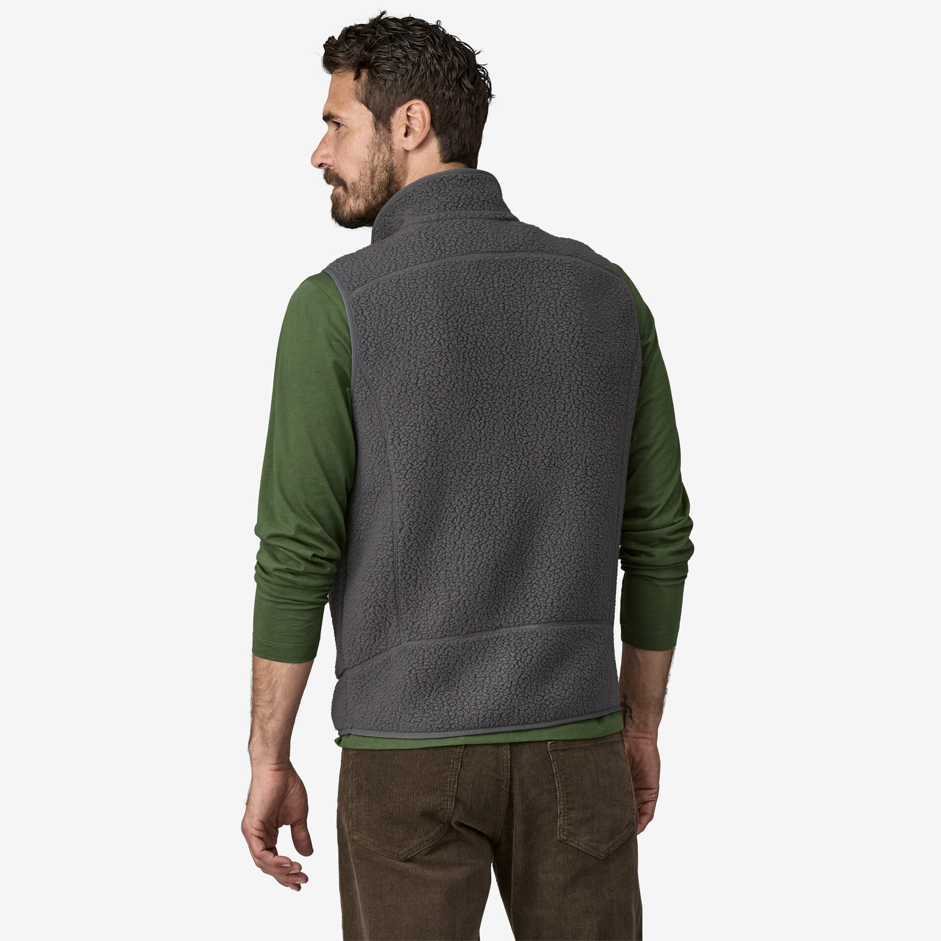 Retro Pile Vest, forge grey
