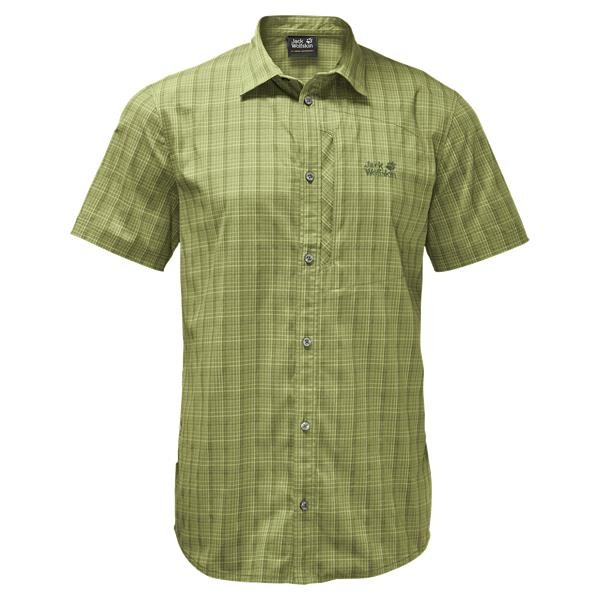 Rays Stretch Vent S/S Shirt, golden cypress green