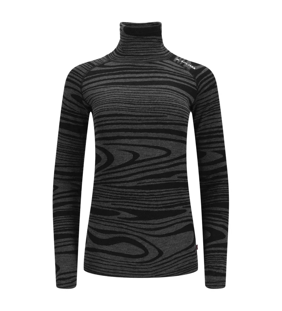 WarmWool Motion Rollneck Wm, Black Motion