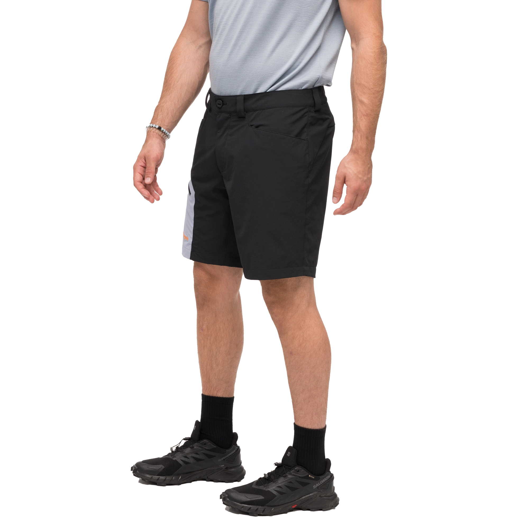 Vaagaa Light Softshell Shorts, black/husky blue