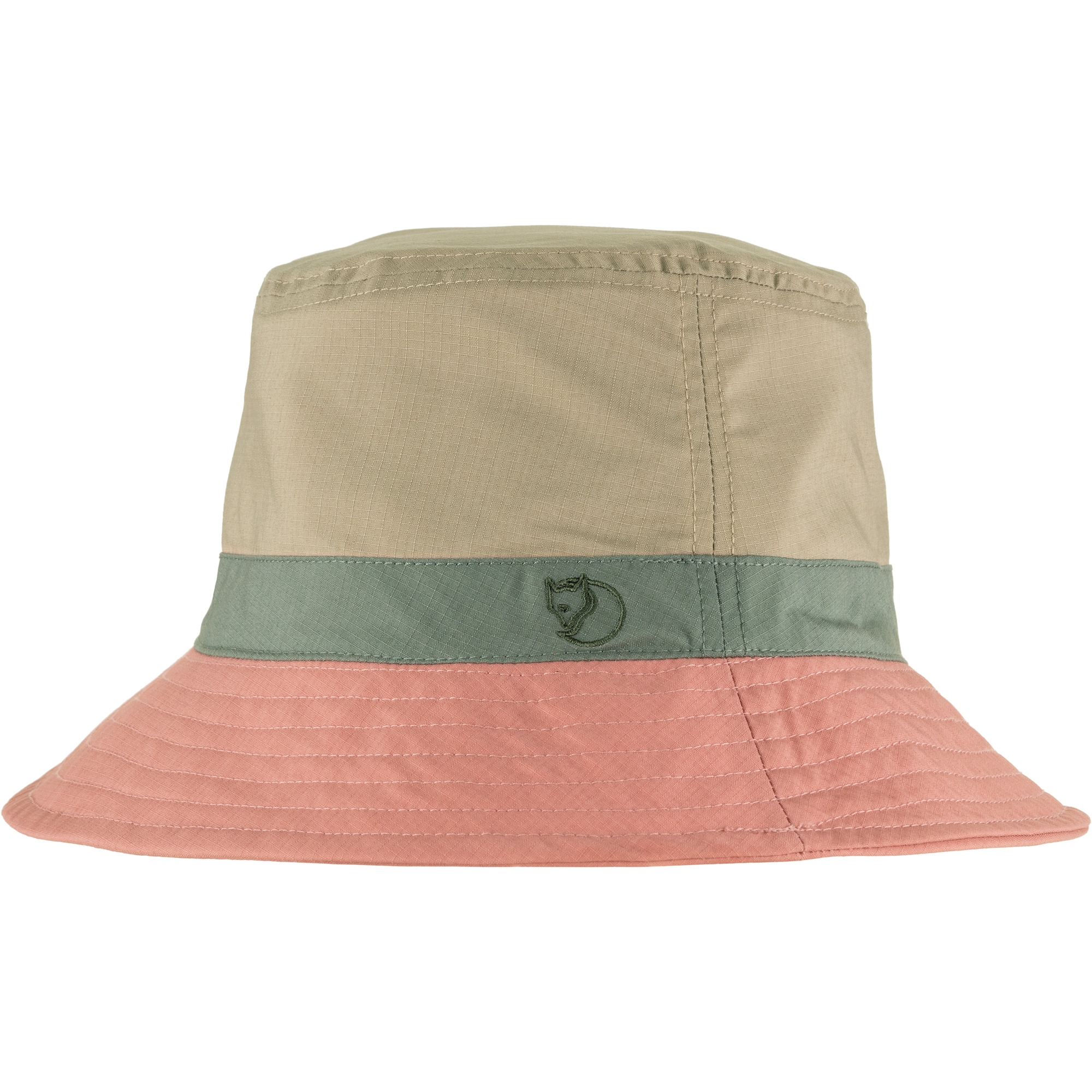 Reversible Bucket Hat, dusty rose/fossil