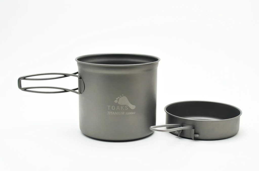 Titanium 1100 ml Pot with Pan