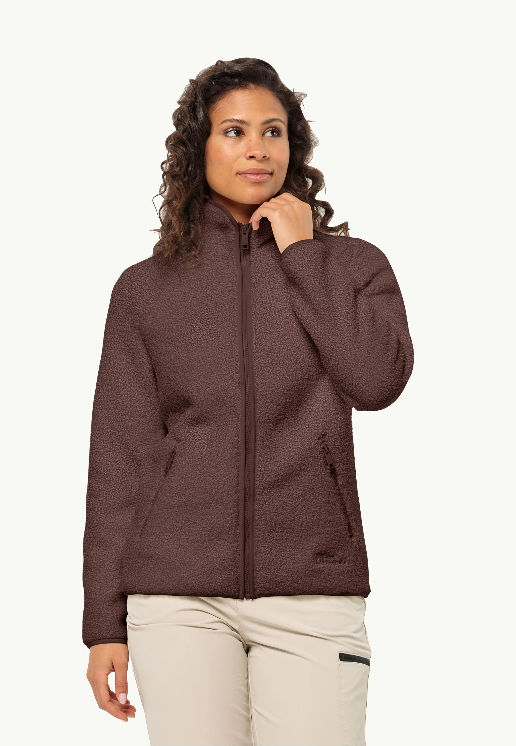 High Curl Jacket Wm, boysenberry