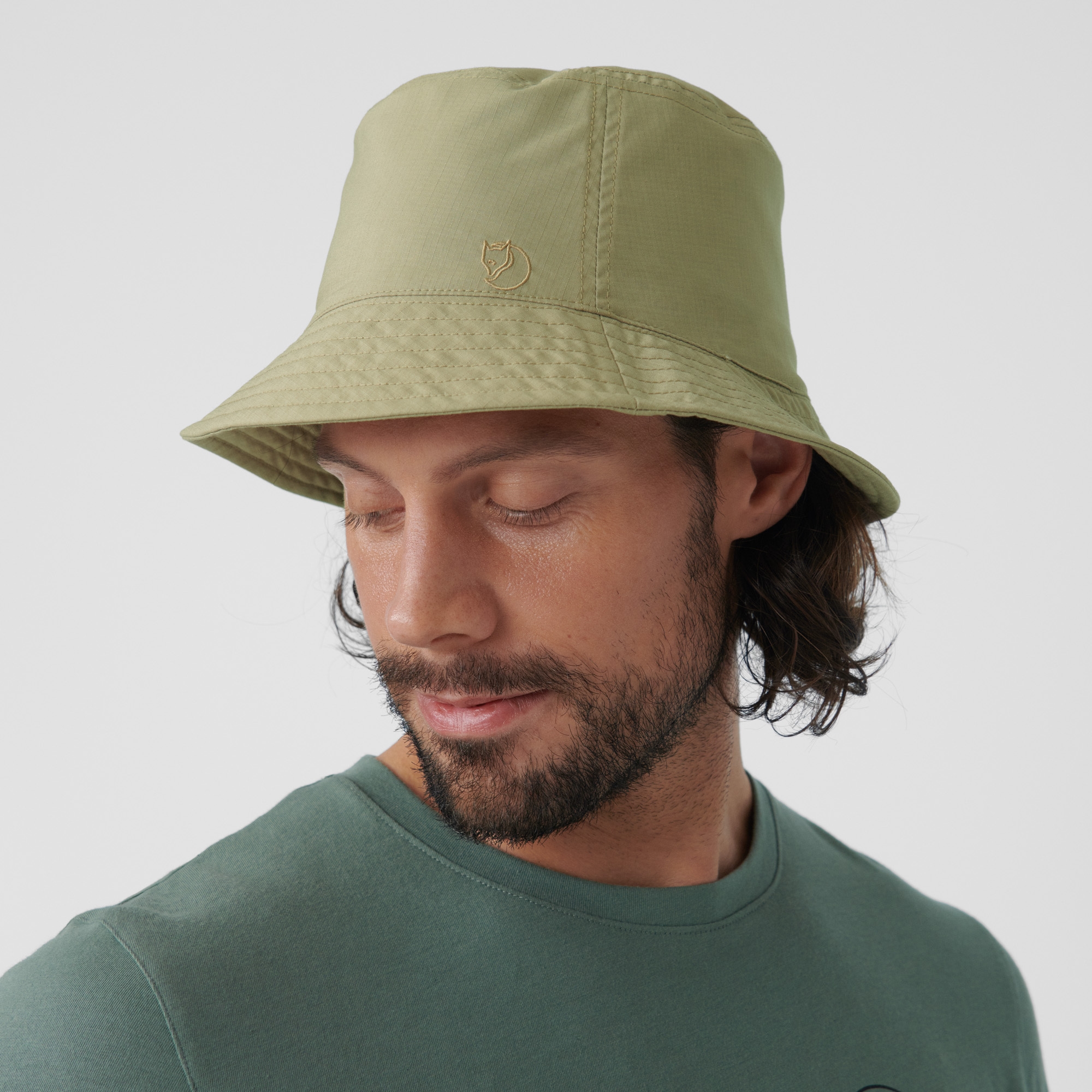 Reversible Bucket Hat, dusty rose/fossil